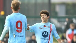 Calcio Serie A Monza Gytkjaer e Vignatp - foto Ac Monza