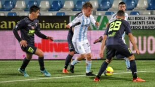 Calcio Renate Una fase della partita Entella Renate