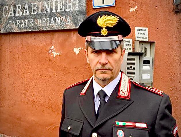 Carmine Puzella comandante carabinieri Carate Brianza