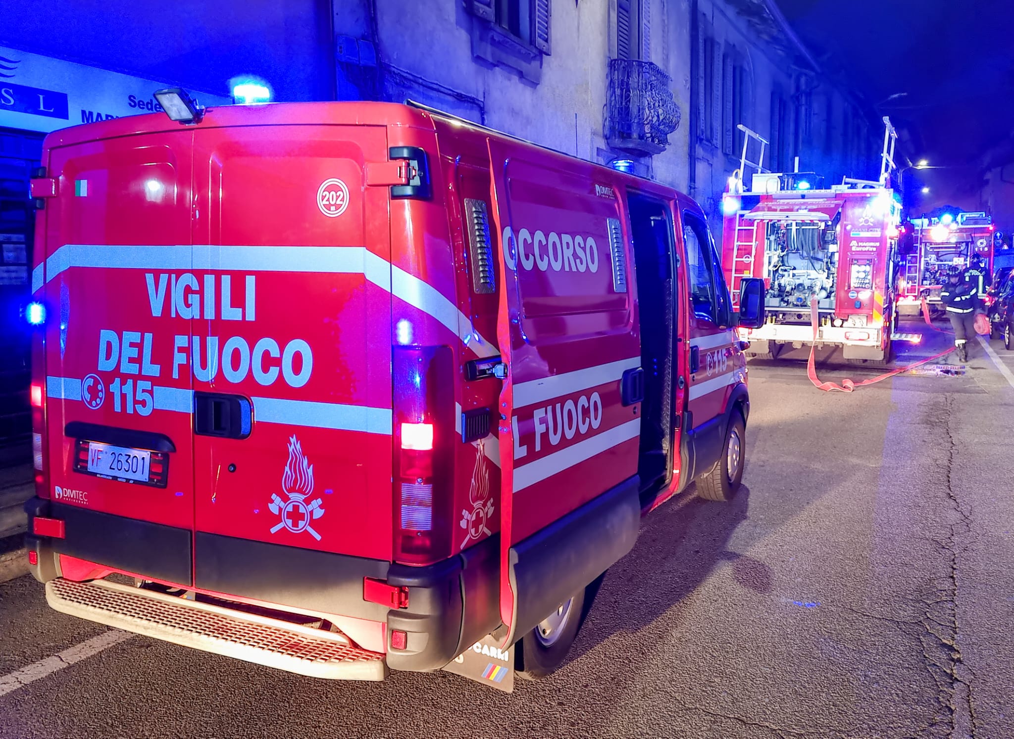 Vigili del fuoco Monza Brianza a Mariano Comense