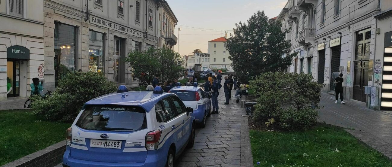 Polizia di Stato in centro a Monza