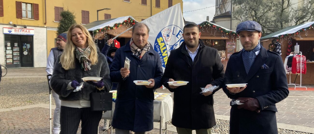 Il centrodestra di Brugherio con polenta e cotechino