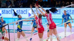 Vero Volley contro Pinerolo muro