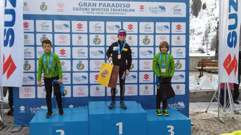 Seregno Winter Triathlon Jacopo Ricca primo posto 2023