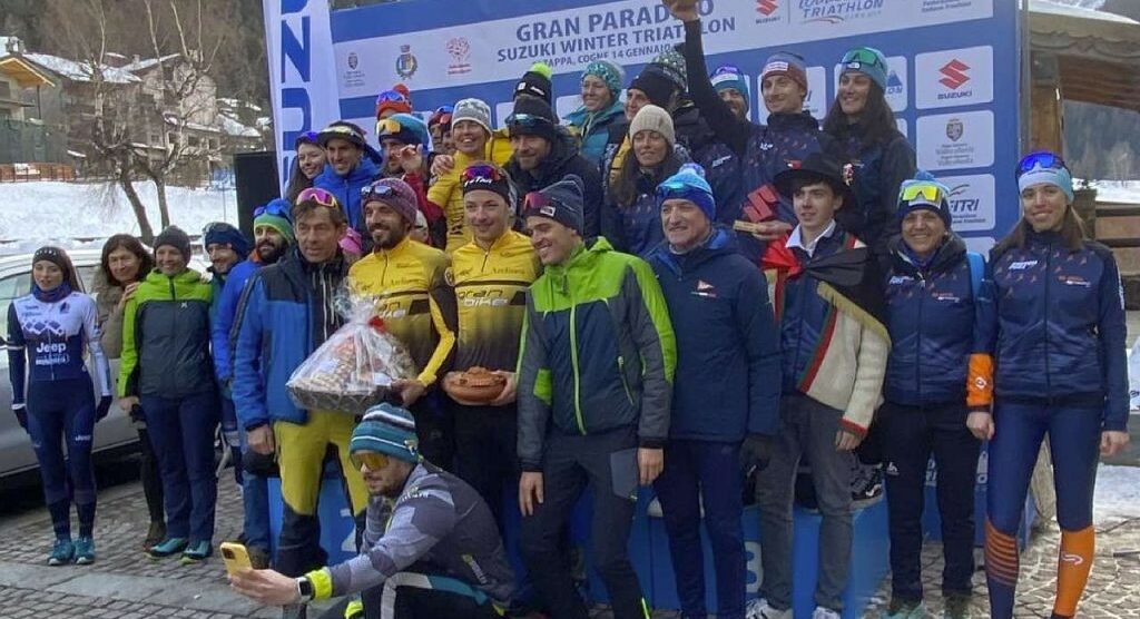 Seregno Winter Triathlon gruppo atleti Cogne