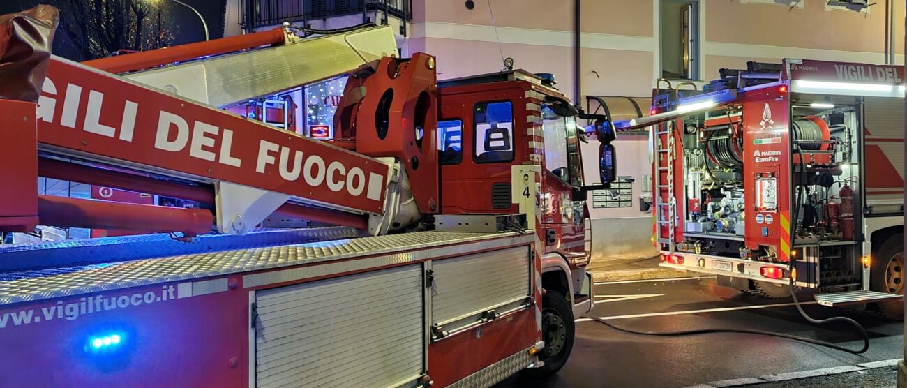L'incendio in appartamento a Seregno