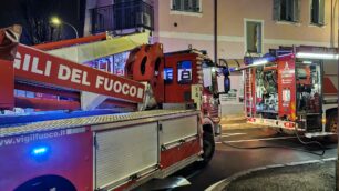 L'incendio in appartamento a Seregno