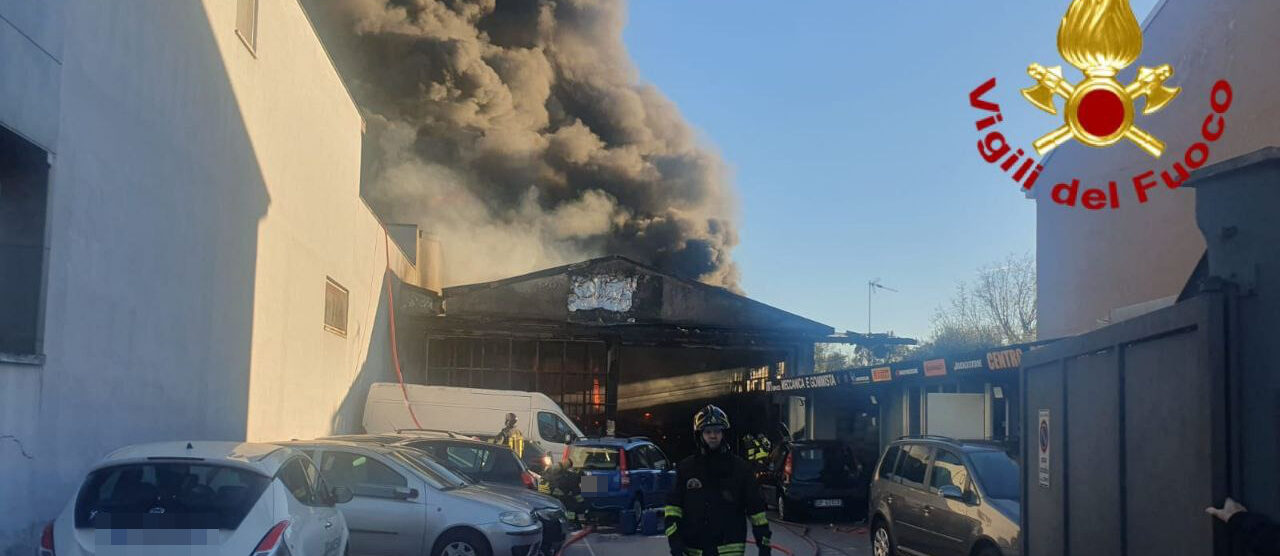 Incendio Lissone 10 gennaio 2023