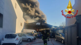 Incendio Lissone 10 gennaio 2023