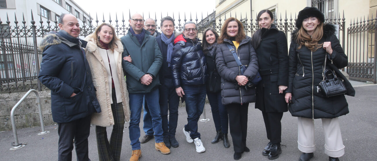 Elezioni regionali Giuseppe Conte a Monza