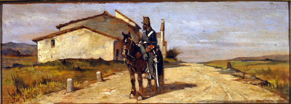 GIovanni Fattori, Soldati a cavallo, Museo della scienza e delle tecnologia di Milano