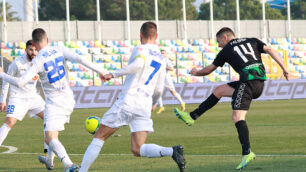 Renate calcio una fase del match Pordenone Renate