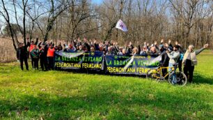 camminata protesta pedemontana lesmo