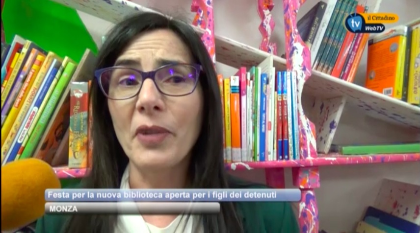 Inaugurazione della biblioteca per bambini in carcere