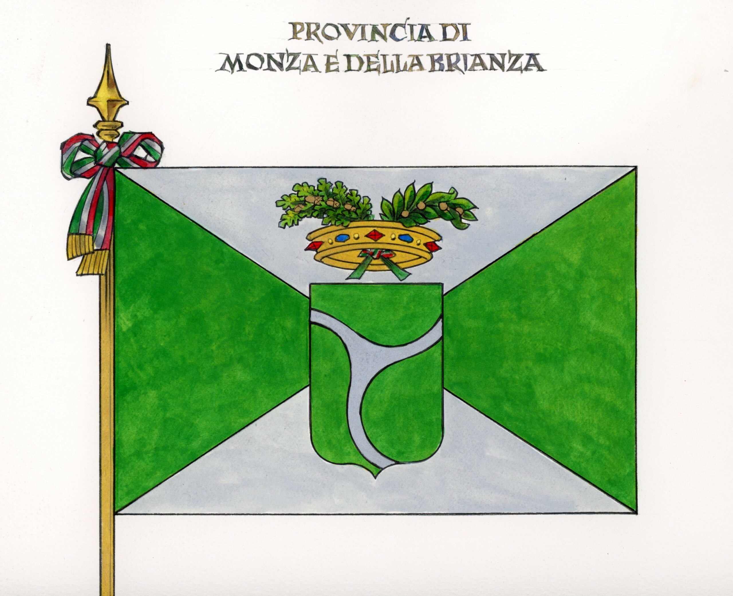 La bandiera di Monza e Brianza