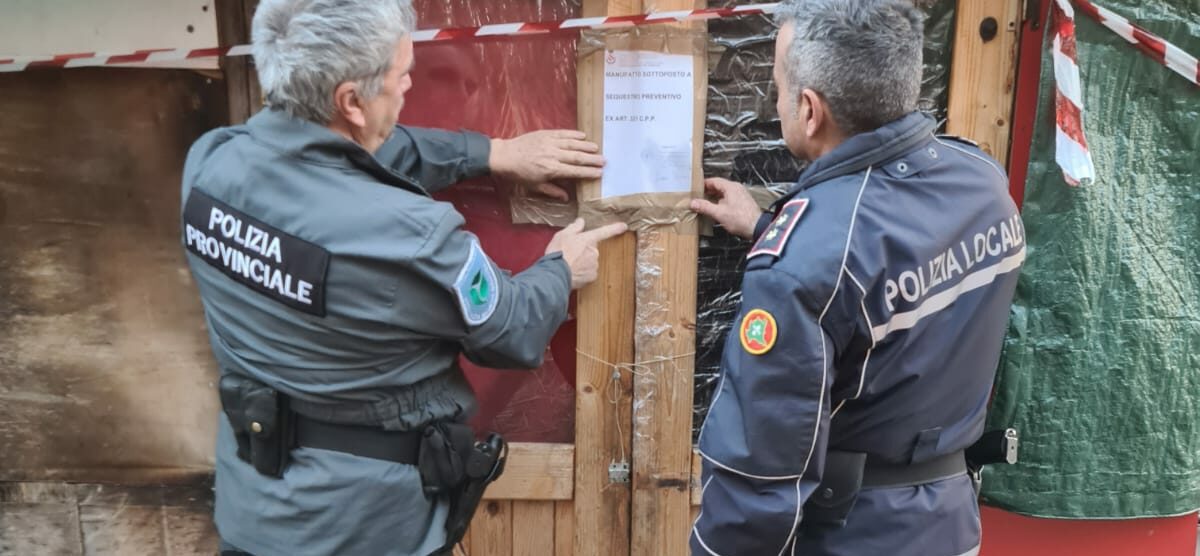 Polizia Provinciale sequestro Statale 36