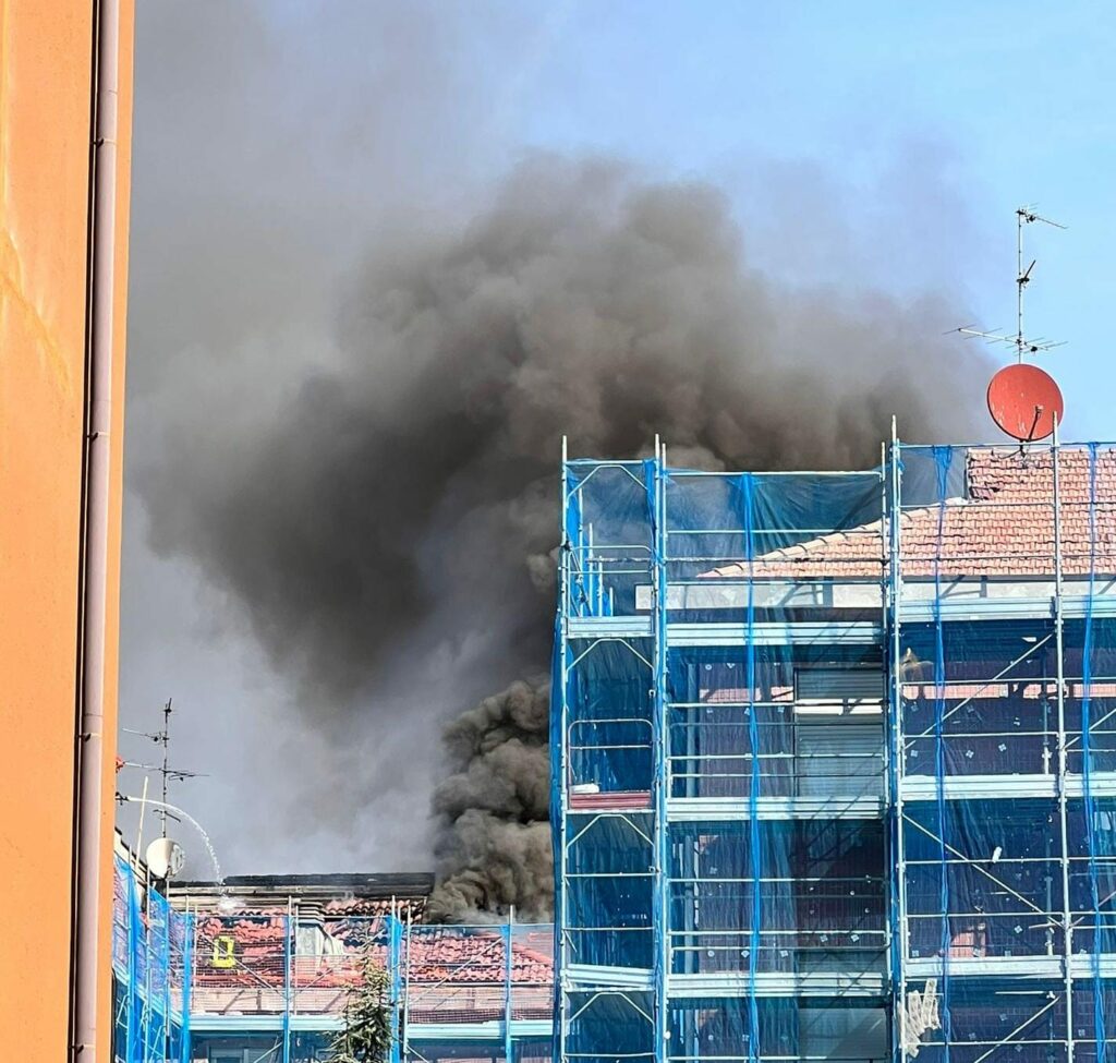 Concorezzo incendio