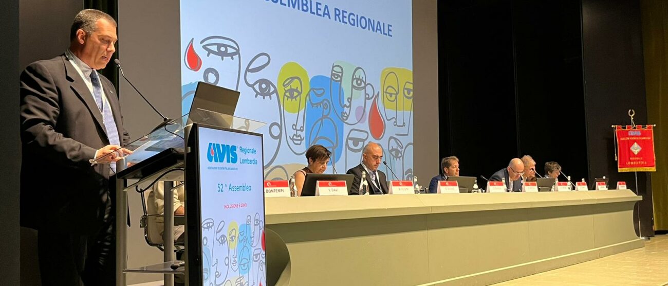 Oscar Bianchi presidente Avis RL_Assemblea annuale Avis Regione Lombardia