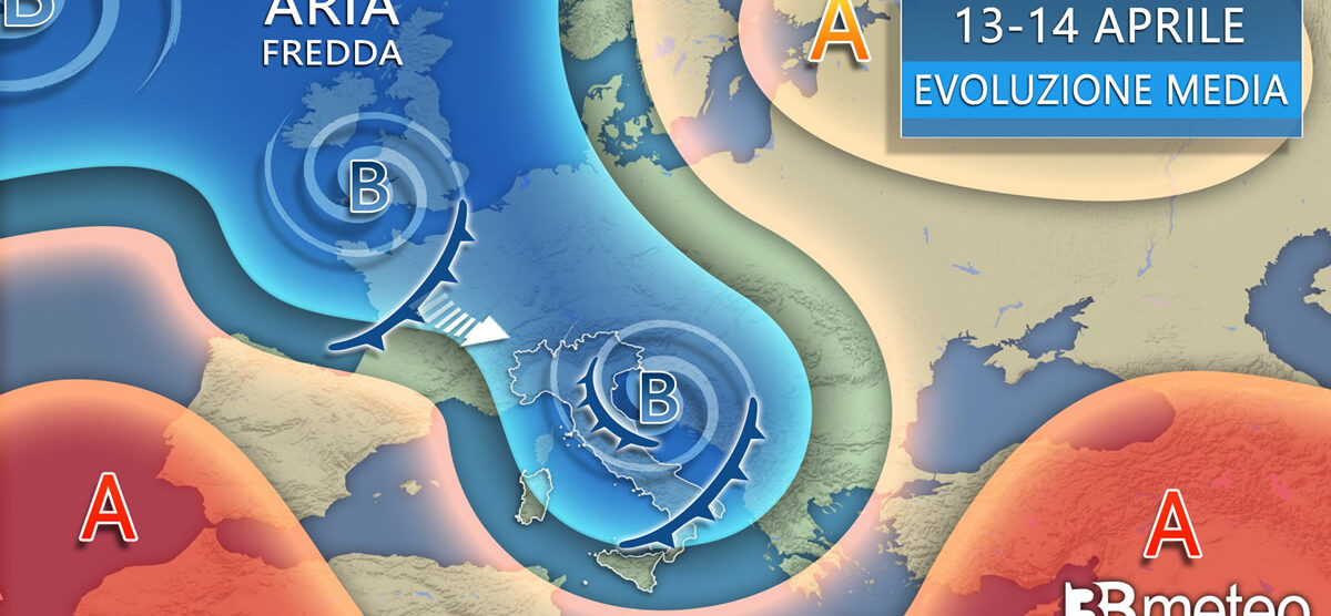 Meteo 13-14 aprile evoluzione
