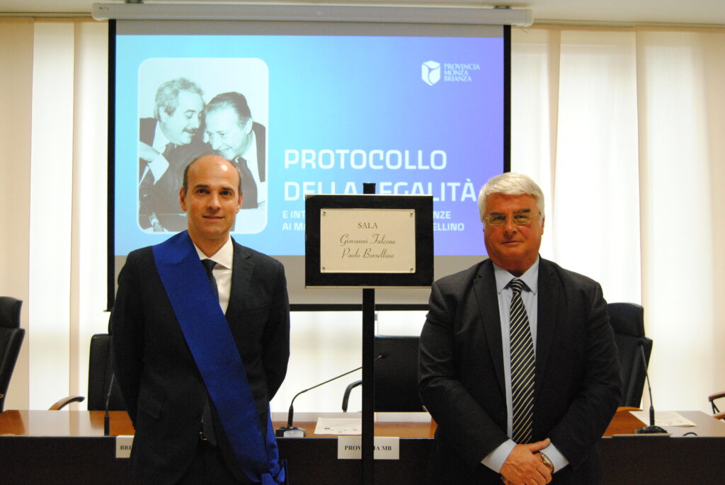 Provincia MB: firmato il protocollo per la legalità, dedica ai giudici Falcone e Borsellino
