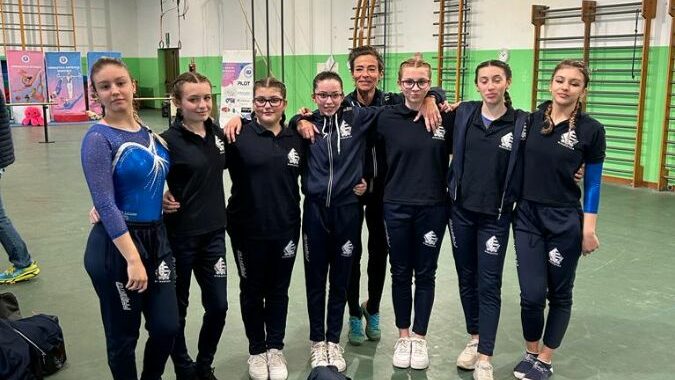 Ginnastica Pro Lissone gruppo atlete a Cornate