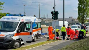 Giussano incidente via Viganò