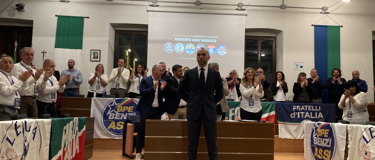 La presentazione di Roberto Assi a Brugherio, candidato del centrodestra