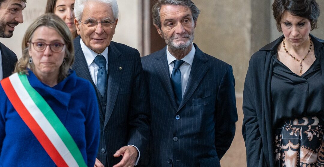 Celebrazioni Manzoni: presidente Mattarella e Attilio Fontana al Famedio