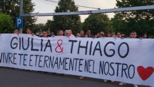 La marcia per Giulia Tramontano a Senago
