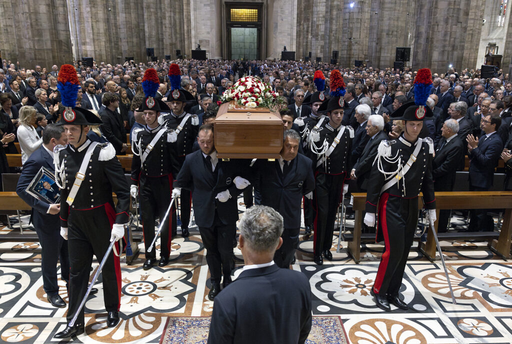 Milano - Il Presidente della Repubblica Sergio Mattarella ai funerali di Stato di Silvio Berlusconi, 14 giugno 2023. (Foto di Paolo Giandotti - Ufficio Stampa per la Stampa e la Comunicazione della Presidenza della Repubblica)