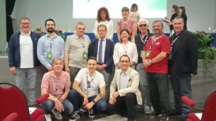 Avis presidente MB Molinari con alcuni esponenti del direttivo provinciale all'ultima assemblea Nazionale tenuta a Bellaria due settimane fa