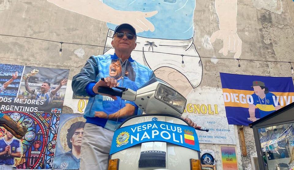 Missione compiuta per la Vespa di Maradona da Seregno a Napoli