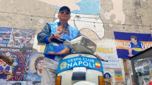 Missione compiuta per la Vespa di Maradona da Seregno a Napoli