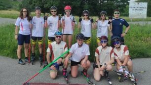 Skiroll, il Team Brianza di Lissone si allena a Costamasnaga