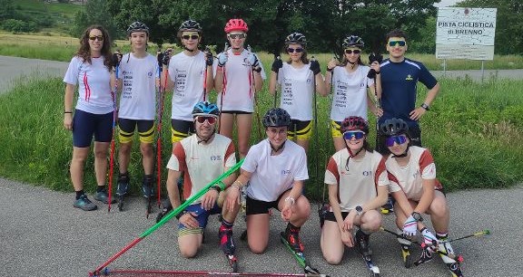 Skiroll, il Team Brianza di Lissone si allena a Costamasnaga