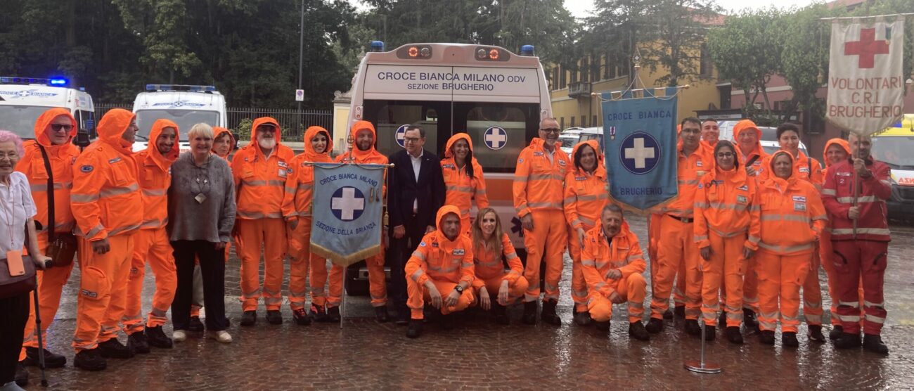 Brugherio nuova ambulanza Croce Bianca