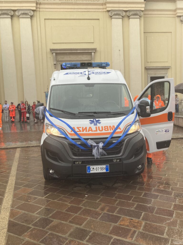 Brugherio nuova ambulanza Croce Bianca