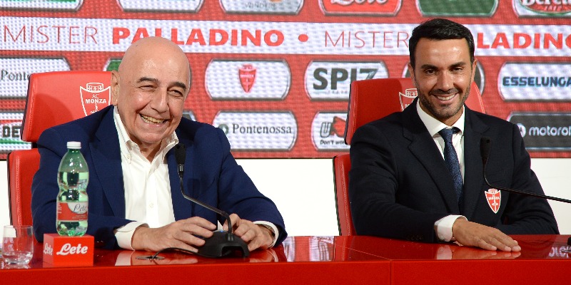 Adriano Galliani e Raffaele Palladino a Monza