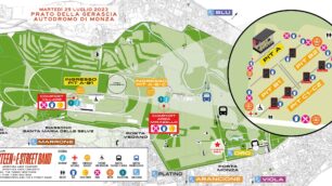 Mappa concerto Bruce Springsteen Autodromo nel parco di Monza