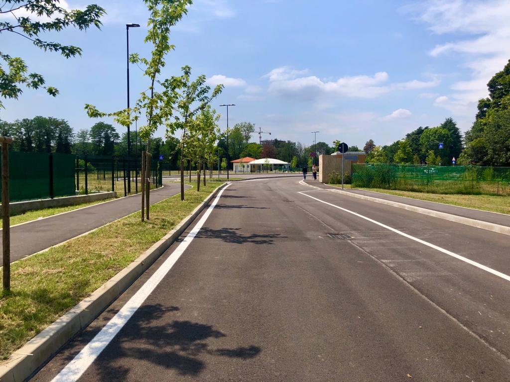 Monza via Sacconaghi e parco Gallarana