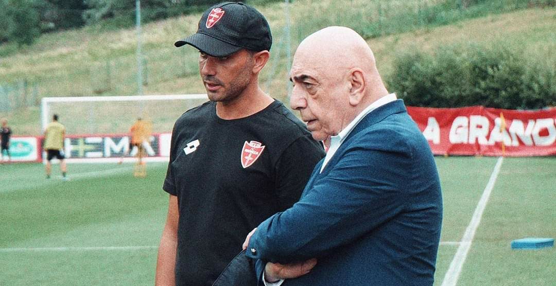 Ac Monza calcio 2023 Galliani e Palladino in ritiro a Ponte di Legno - foto Ac Monza