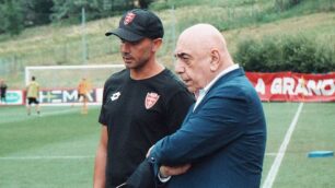 Ac Monza calcio 2023 Galliani e Palladino in ritiro a Ponte di Legno - foto Ac Monza