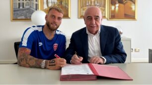 Ac Monza portiere Di Gregorio con Galliani