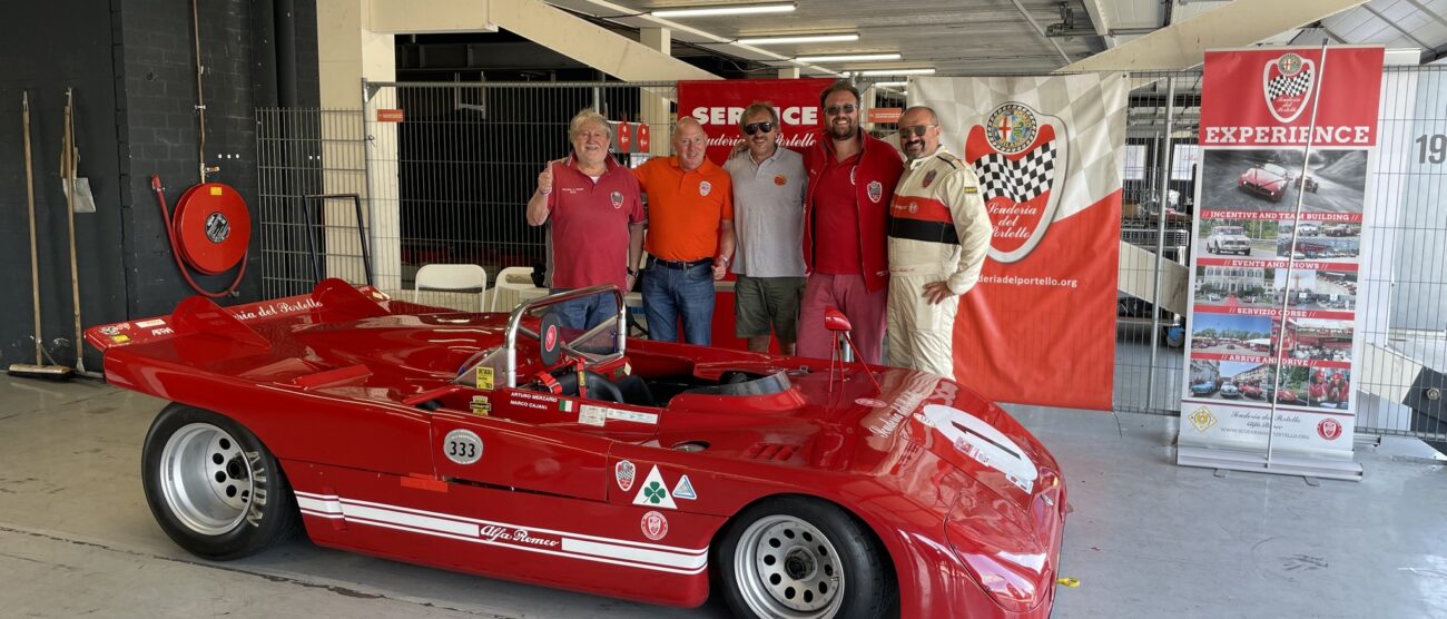 Seregno auto in Olanda da sinistra primo Marco Cajani, quarto Andrea Cajani