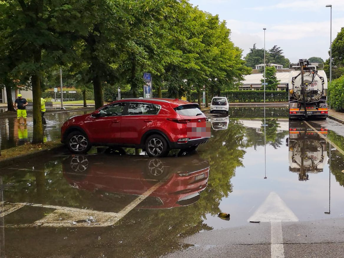 Giussano maltempo allagamenti