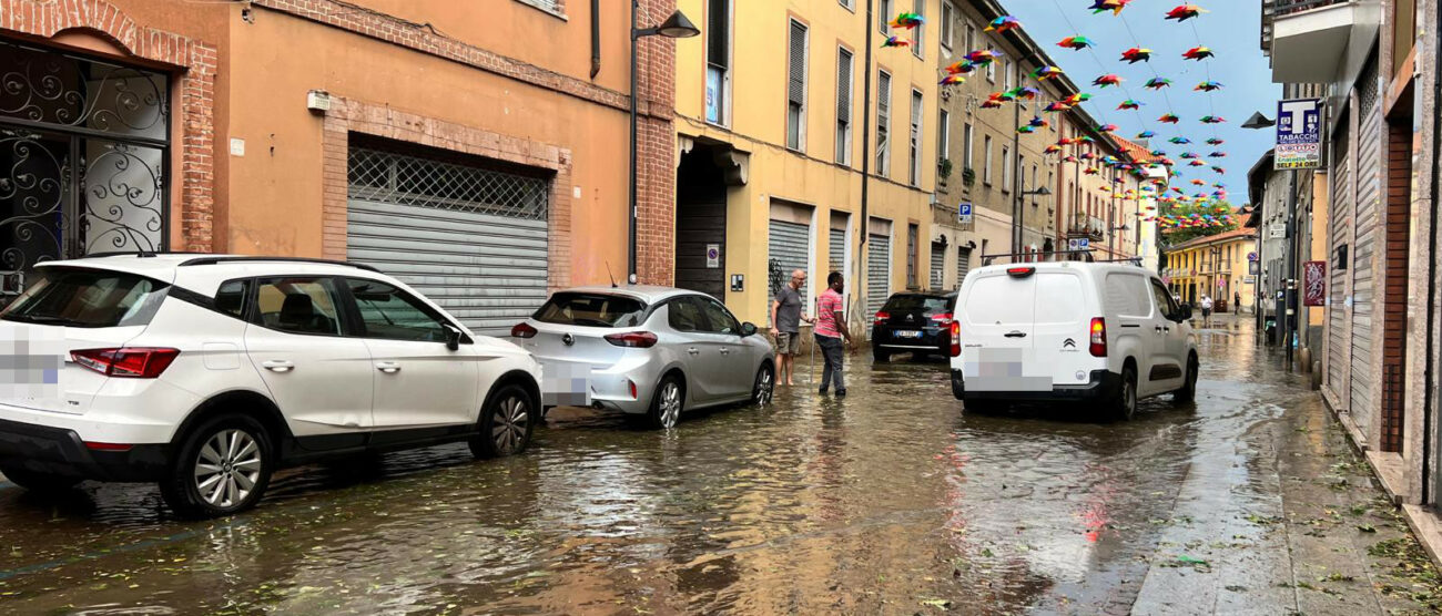 Meteo Arcore via Umberto I allagamento 21 luglio