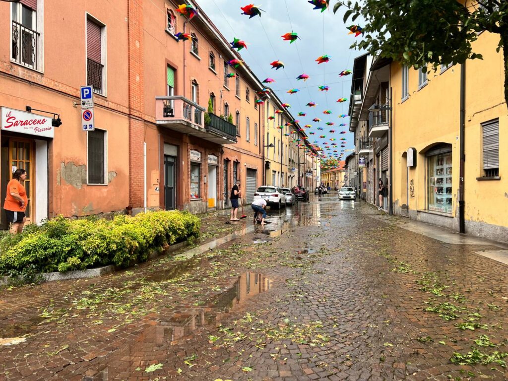 Meteo Arcore via Umberto I allagamento 21 luglio