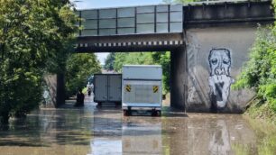 Meteo Seregno via allo Stadio chiusa per allagamento 21 luglio