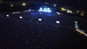 Sringsteen a Monza visto dal drone