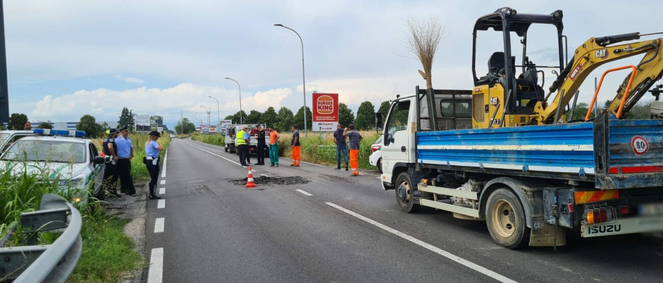 Strada chiusa tra Nova Milanese e Cnisello Balsamo